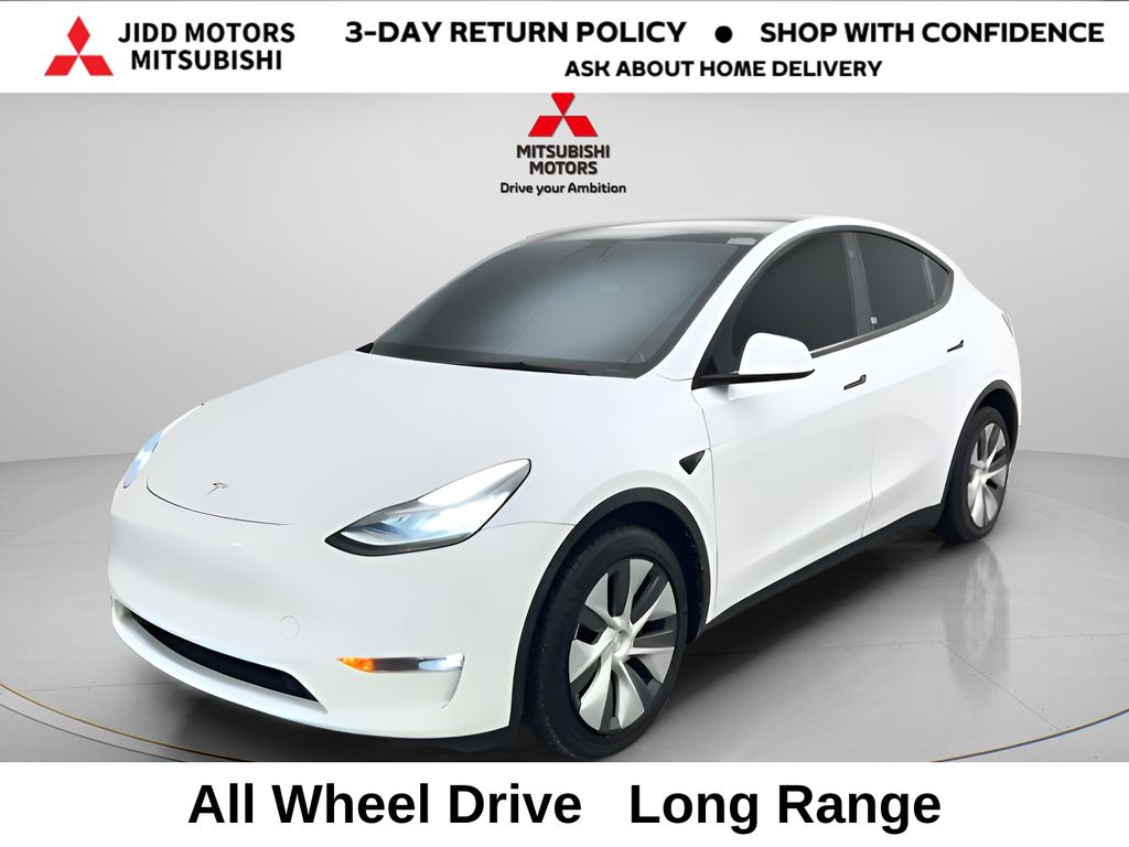 White 2021 Tesla Model Y Long Range AWD SUV / Crossover All-Wheel Drive 1-Speed Automatic