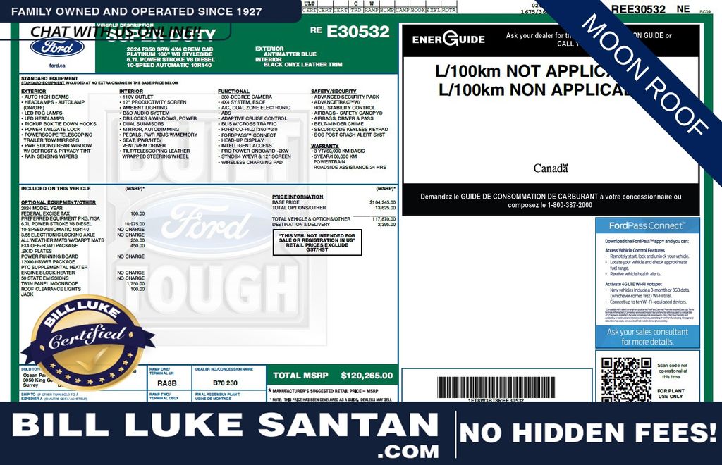 2024 Ford F-350 Super Duty Platinum Crew Cab 4WD