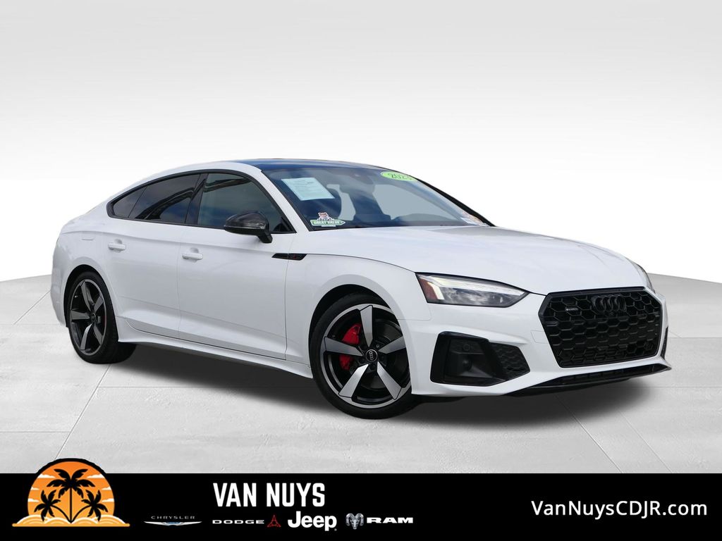 White 2023 Audi A5 Sportback Sedan All-Wheel Drive 7-Speed Automatic