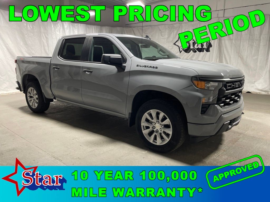 Sterling Gray Metallic 2024 Chevrolet Silverado 1500 Pickup Truck Four-Wheel Drive 8-Speed Automatic