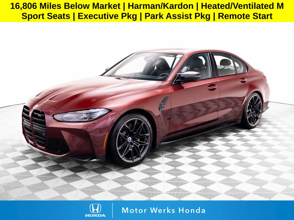 Aventurin Red Metallic 2023 BMW M3 Sedan All-Wheel Drive 8-Speed Automatic