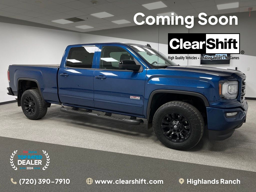 Stone Blue Metallic 2017 GMC Sierra 1500 Pickup Truck Four-Wheel Drive 8-Speed Automatic Overdrive
