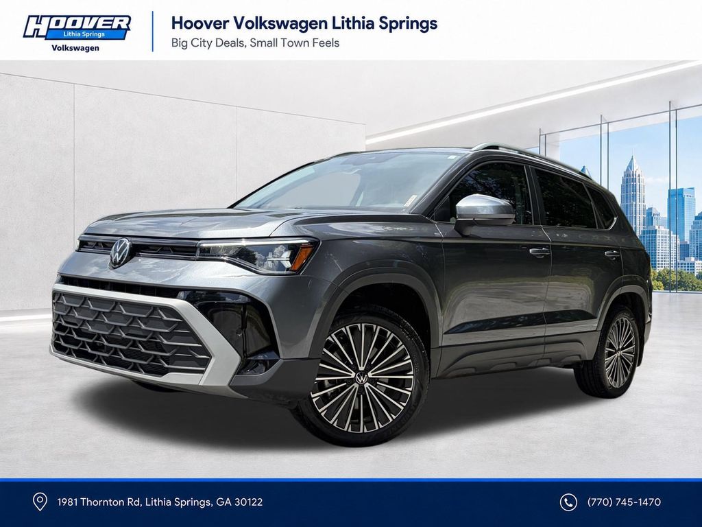 Platinum Gray Metallic 2025 Volkswagen Taos SUV / Crossover Front-Wheel Drive 8-Speed Automatic
