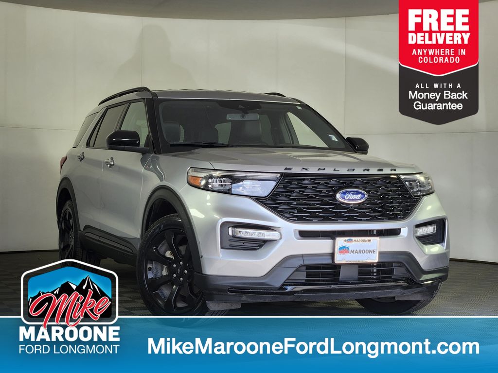 Silver Metallic 2022 Ford Explorer SUV / Crossover All-Wheel Drive Automatic