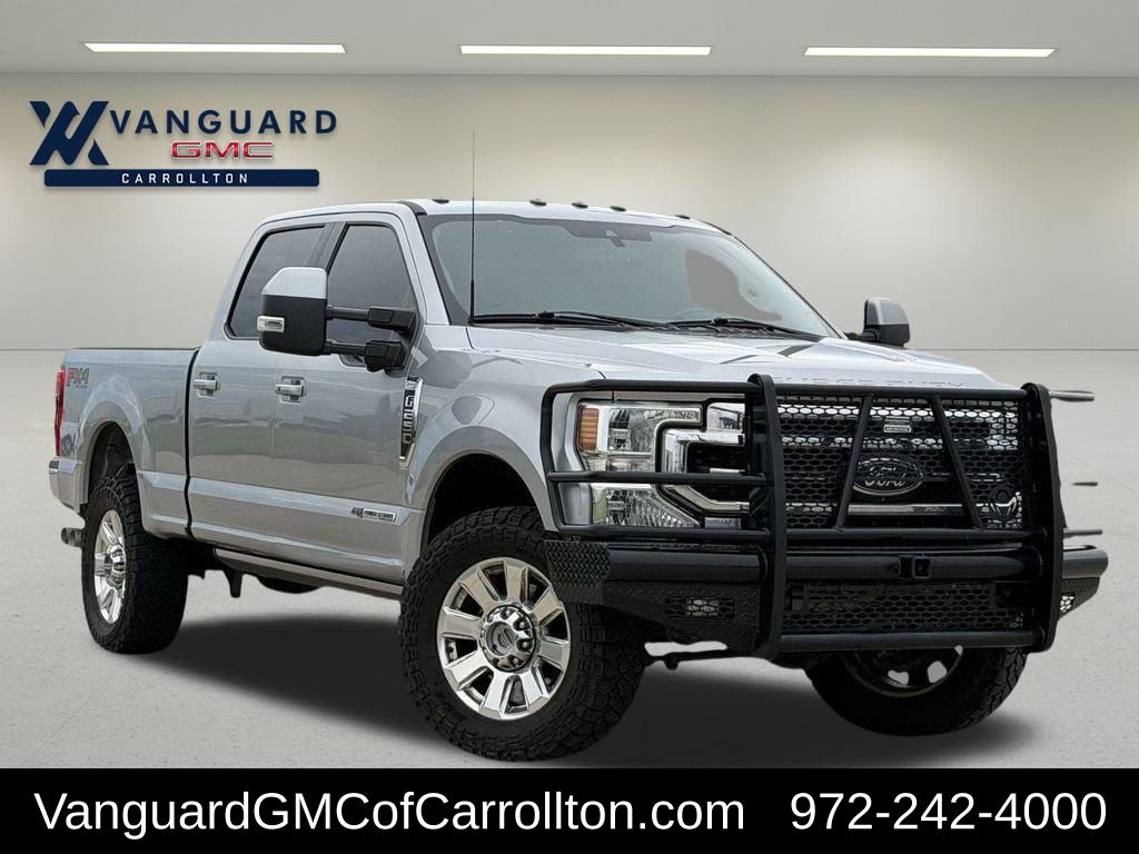 Silver Metallic 2021 Ford F-250 Super Duty Pickup Truck Four-Wheel Drive Automatic