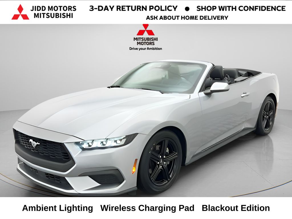 Silver Metallic 2024 Ford Mustang EcoBoost Premium Convertible RWD Convertible Rear-Wheel Drive Automatic