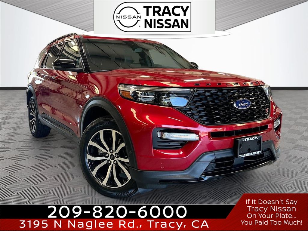 Red Metallic 2020 Ford Explorer SUV / Crossover All-Wheel Drive Automatic