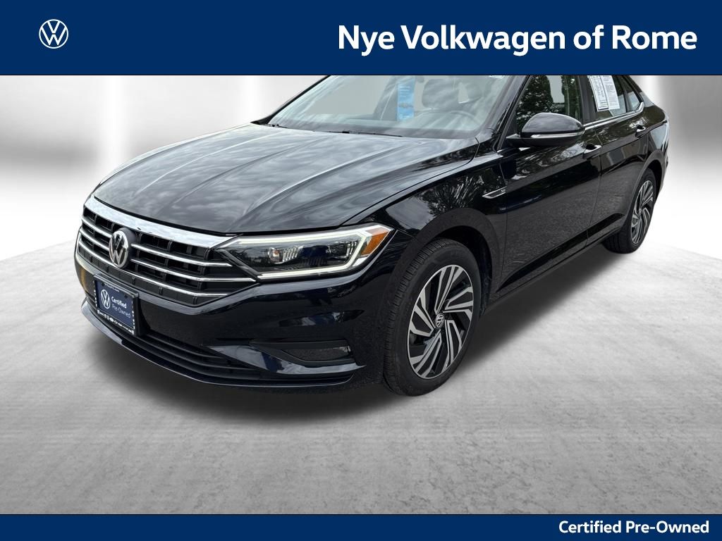 Deep Black Pearl 2021 Volkswagen Jetta Sedan Front-Wheel Drive 8-Speed Automatic