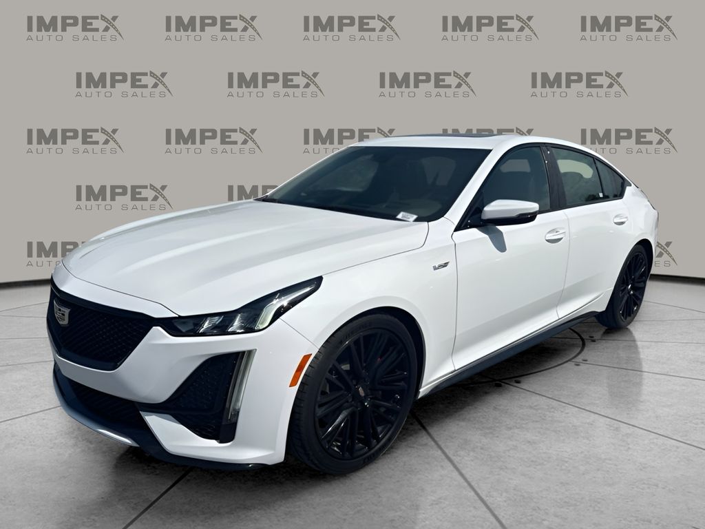 Summit White 2021 Cadillac CT5 Sedan Rear-Wheel Drive Automatic