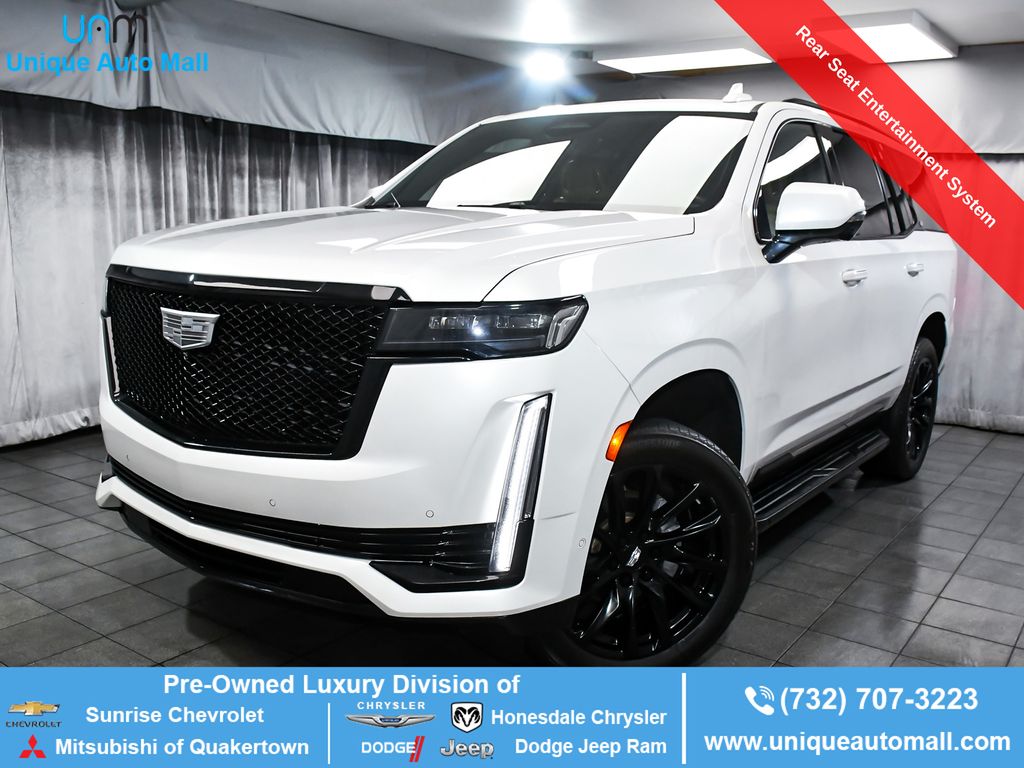 Crystal White Tricoat 2022 Cadillac Escalade SUV / Crossover Four-Wheel Drive Automatic