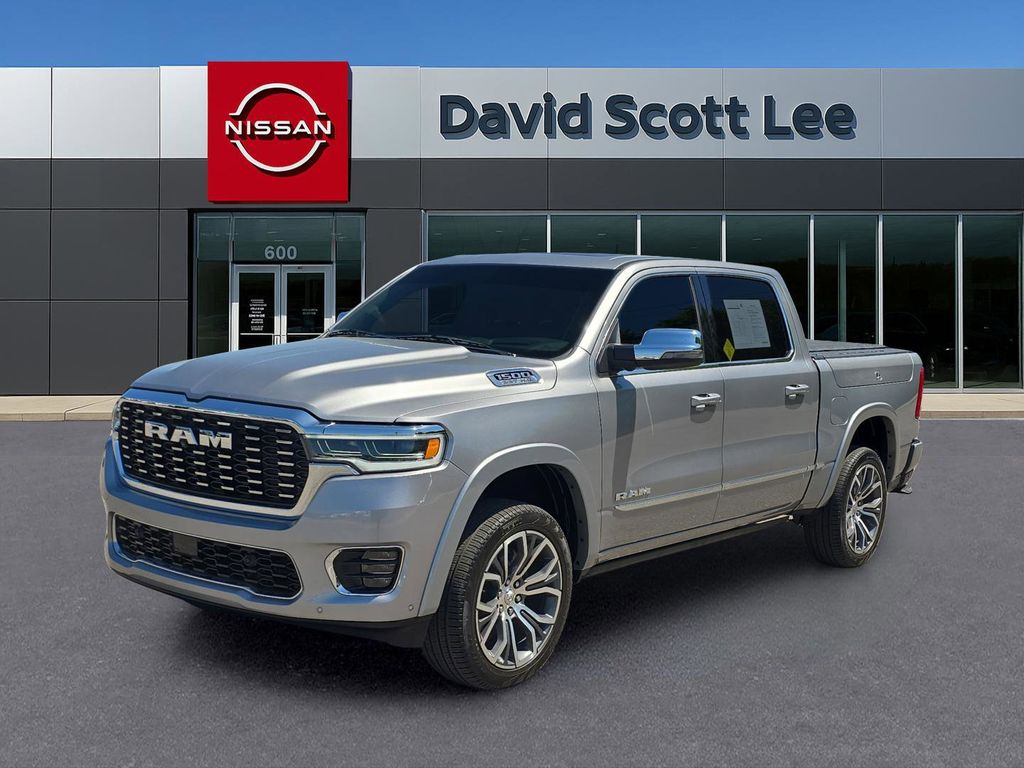 Billet Silver Metallic Clearcoat 2025 RAM 1500 Tungsten Crew Cab 4WD Pickup Truck Four-Wheel Drive 8-Speed Automatic