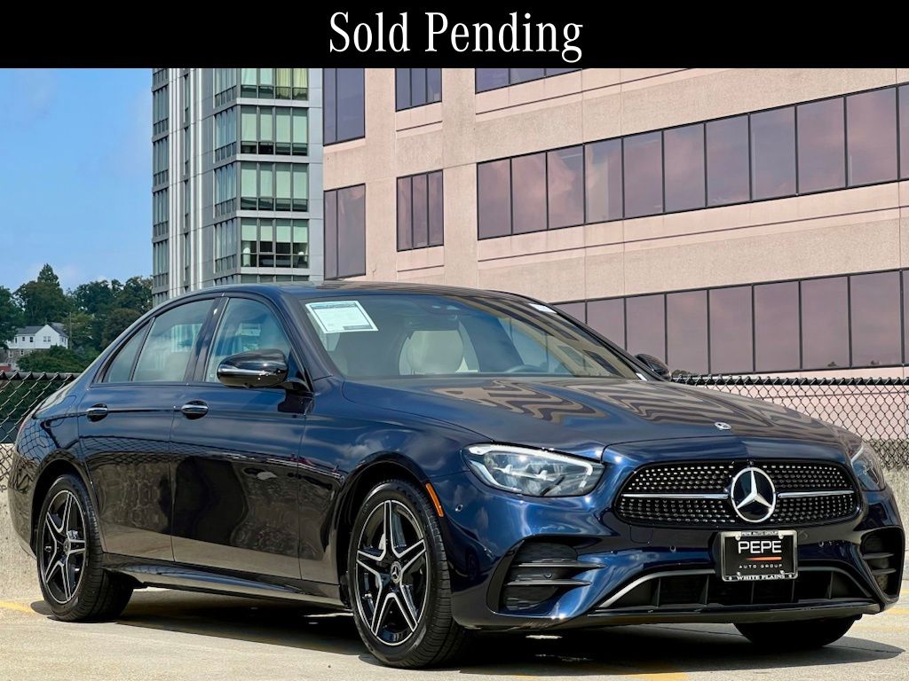 Nautical Blue Metallic 2023 Mercedes-Benz E-Class Sedan All-Wheel Drive 9-Speed Automatic