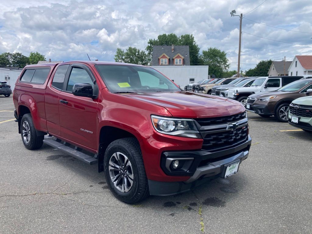 Cherry Red Tintcoat 2021 Chevrolet Colorado Pickup Truck Four-Wheel Drive 8-Speed Automatic