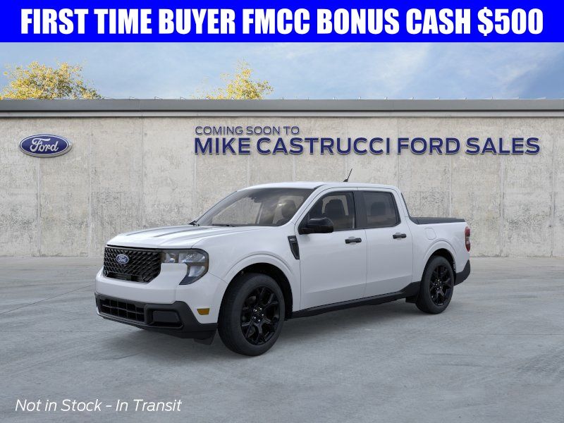 White 2026 Ford Maverick XLT SuperCrew AWD Pickup Truck All-Wheel Drive Continuously Variable Transmission