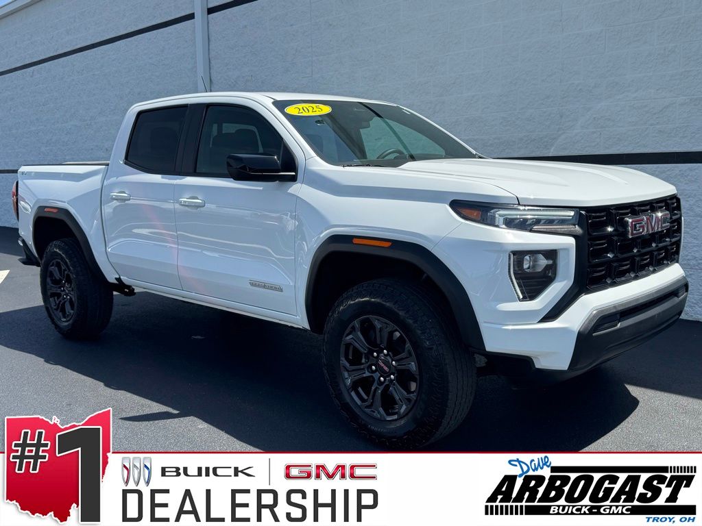 Summit White 2025 GMC Canyon Pickup Truck Four-Wheel Drive 8-Speed Automatic