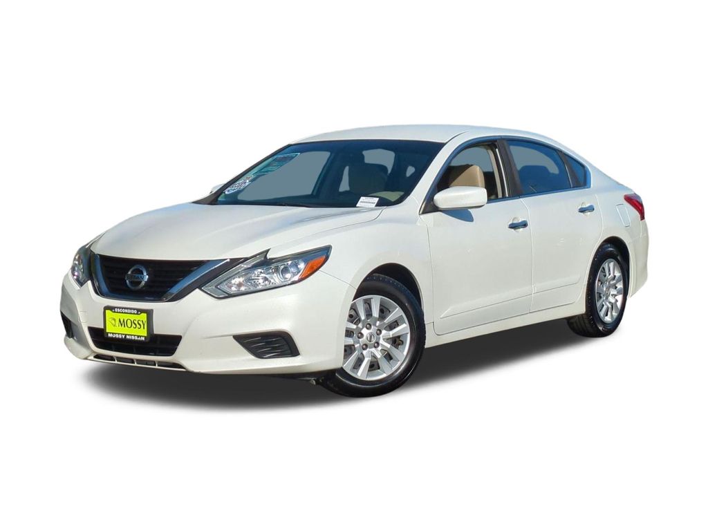 Pearl White 2016 Nissan Altima 2.5 S Sedan Front-Wheel Drive Continuously Variable Transmission
