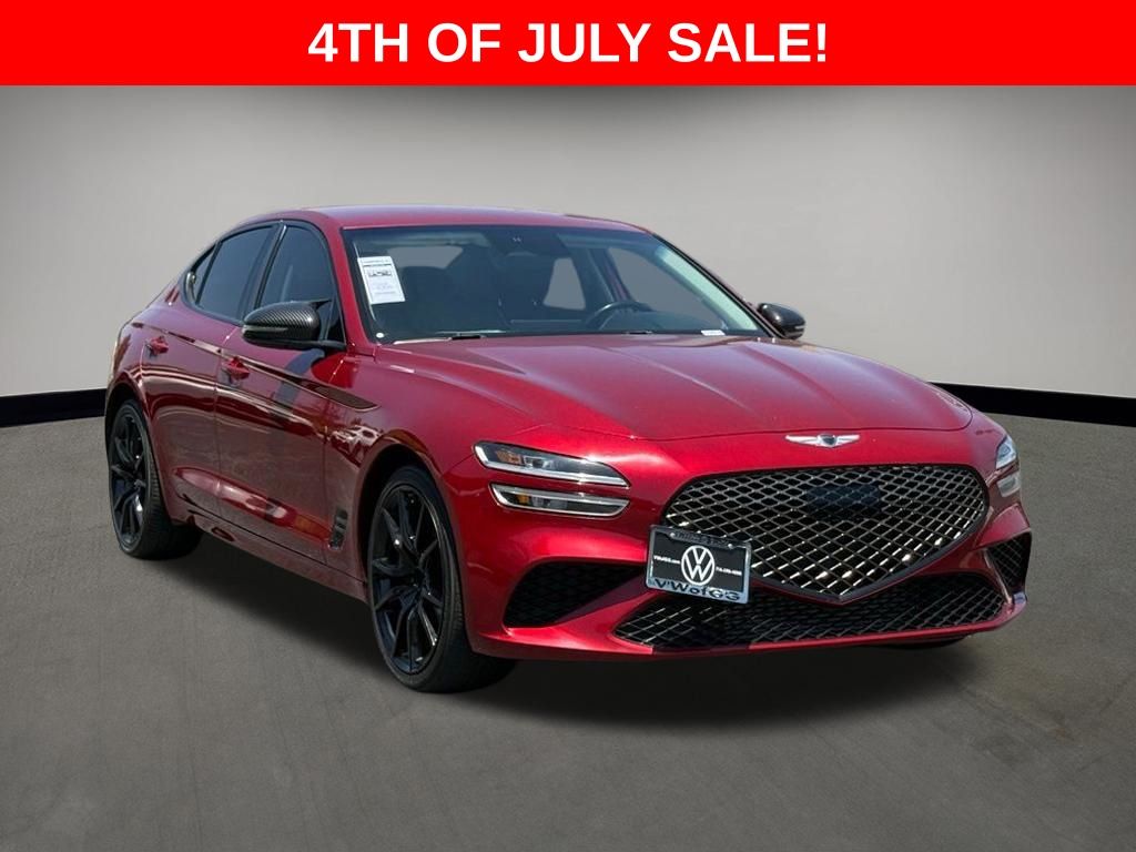 Havana Red 2022 Genesis G70 Sedan Rear-Wheel Drive 8-Speed Automatic
