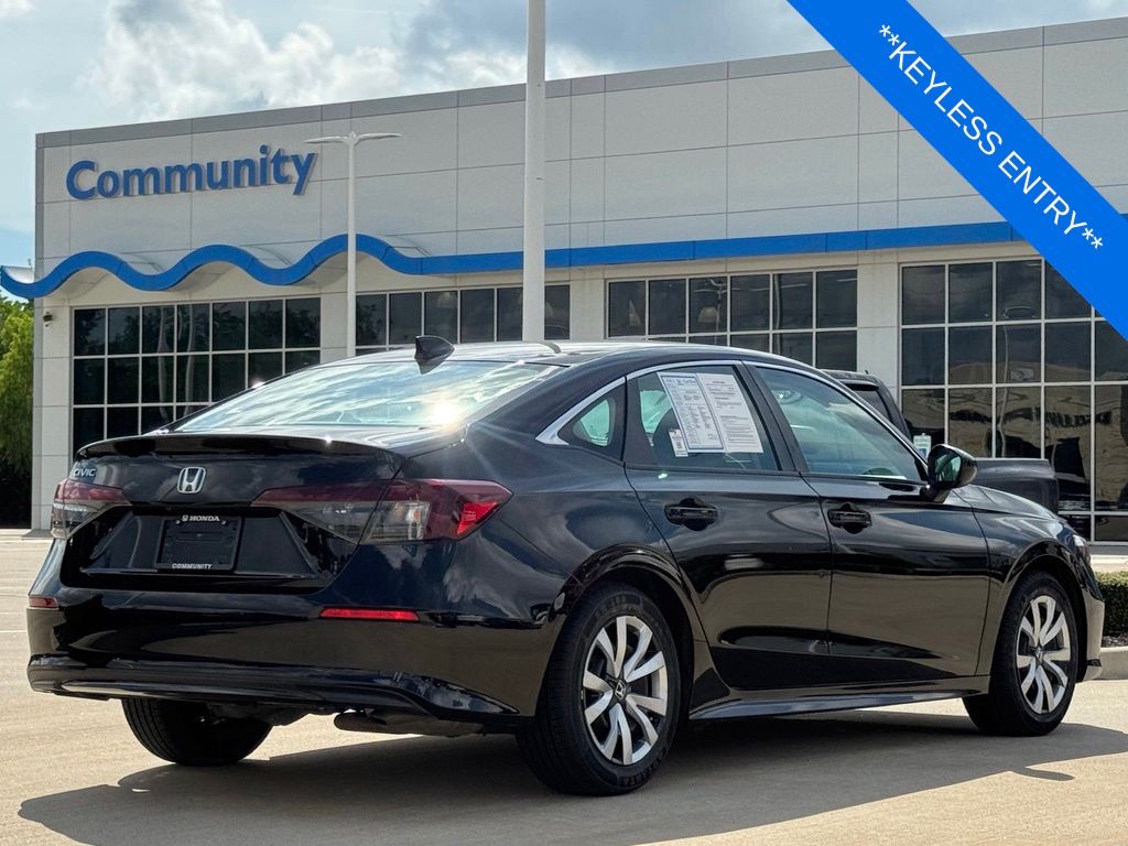 2025 Honda Civic LX Black at Baytown Hyundai