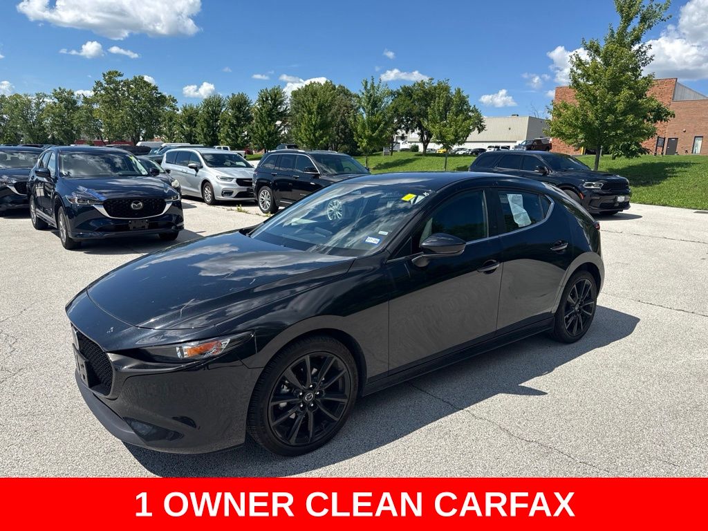 Jet Black 2025 Mazda MAZDA3 Hatchback Front-Wheel Drive 6-Speed Automatic