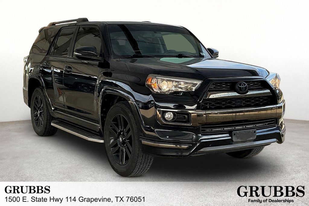 Midnight Black Metallic 2019 Toyota 4Runner Limited Nightshade SUV / Crossover 4X2 5-Speed Automatic Overdrive