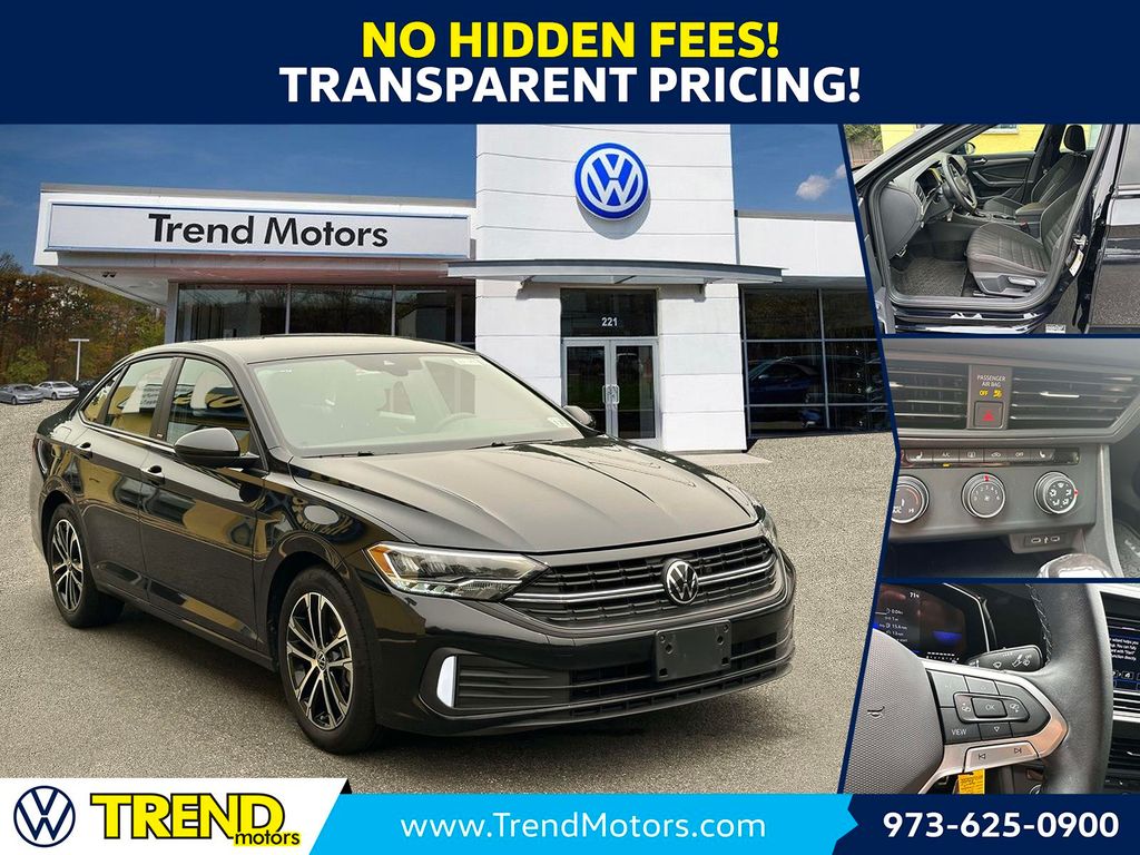 Deep Black 2024 Volkswagen Jetta Sedan Front-Wheel Drive 8-Speed Automatic