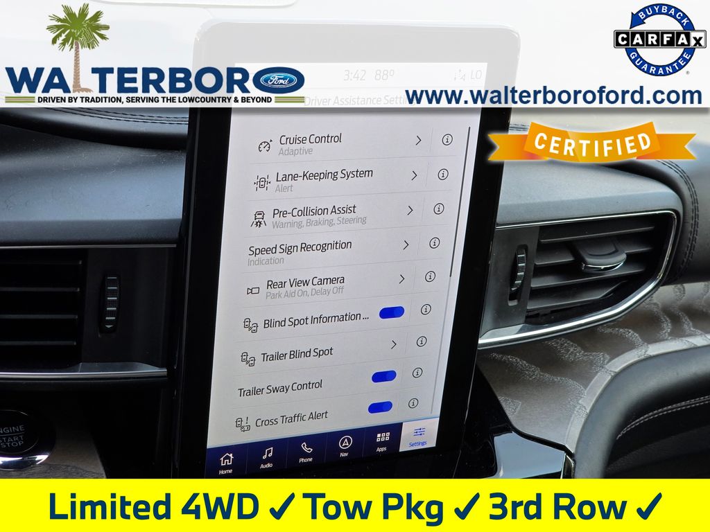 2022 Ford Explorer Platinum White at Stokes Volkswagen