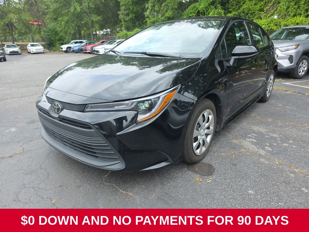 Black 2025 Toyota Corolla Sedan Front-Wheel Drive Continuously Variable Transmission