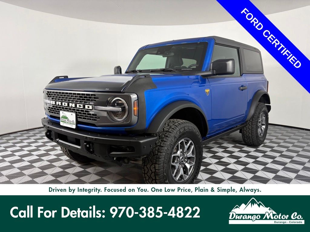 Blue Metallic 2022 Ford Bronco SUV / Crossover Four-Wheel Drive Automatic