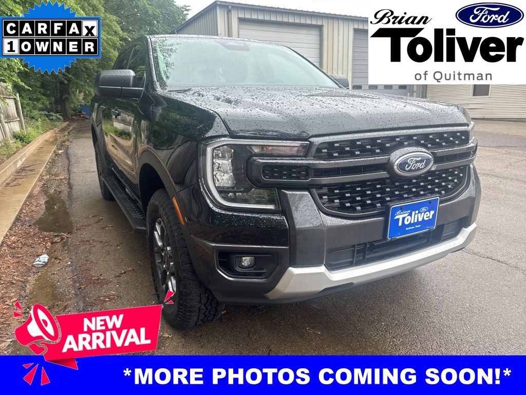 Shadow Black 2025 Ford Ranger XLT SuperCrew RWD Pickup Truck 4X2 Automatic
