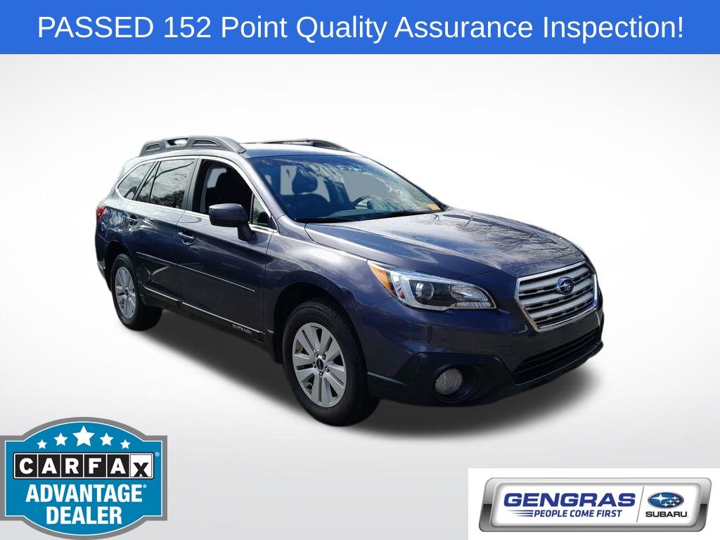 Carbide Gray Metallic 2015 Subaru Outback 2.5i Premium Wagon All-Wheel Drive Continuously Variable Transmission