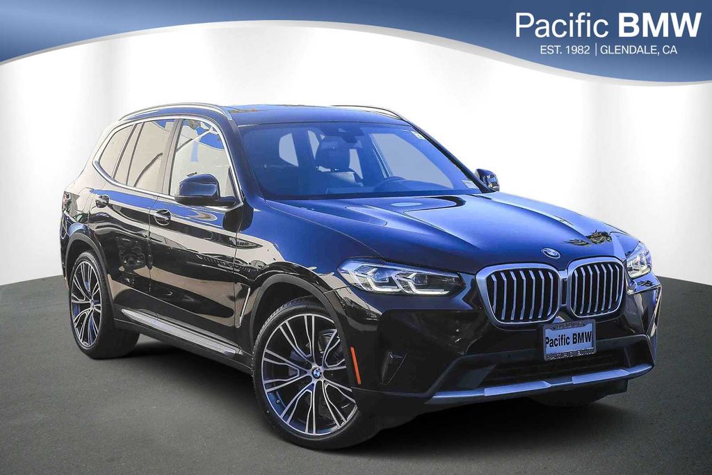 Black Sapphire Metallic 2022 BMW X3 sDrive30i RWD SUV / Crossover Rear-Wheel Drive 8-Speed Automatic