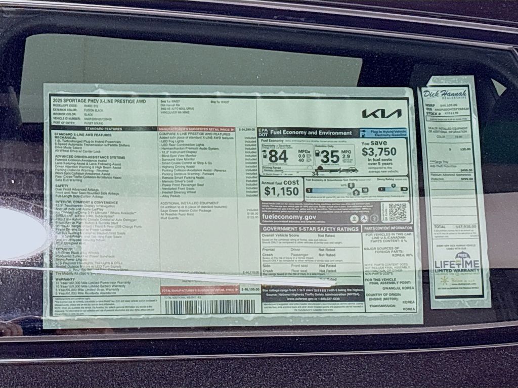 2025 Kia Sportage Plug-In Hybrid X-Line Prestige