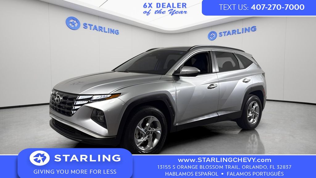 Shimmering Silver 2023 Hyundai Tucson SEL AWD SUV / Crossover All-Wheel Drive 8-Speed Automatic
