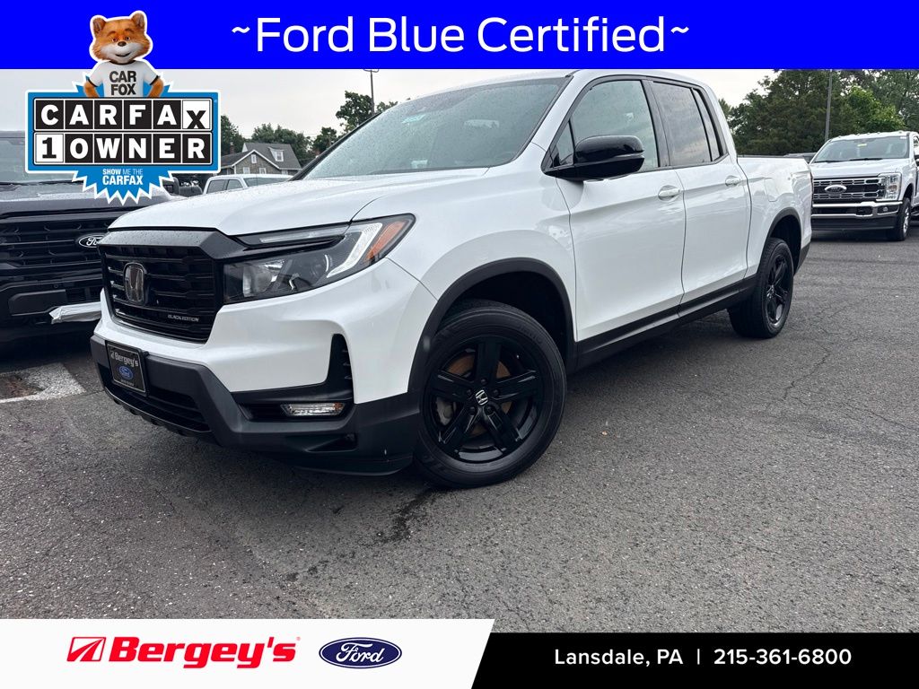 Platinum White Pearl 2022 Honda Ridgeline Pickup Truck All-Wheel Drive 9-Speed Automatic