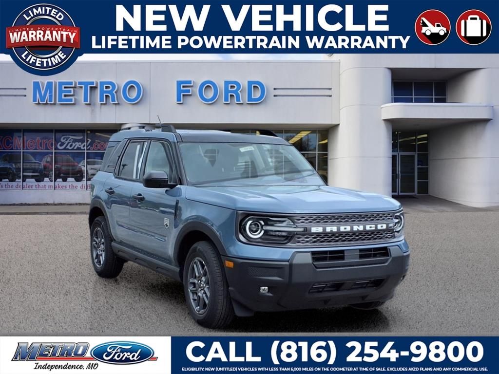 Blue (Azure Gray Metallic Tri-Coat) 2025 Ford Bronco Sport SUV / Crossover All-Wheel Drive 8-Speed Automatic