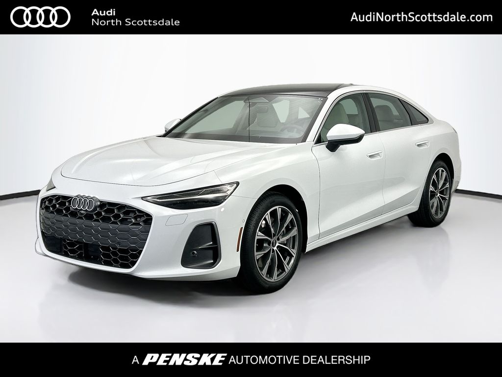 Glacier White Metallic 2026 Audi A6 Sedan All-Wheel Drive 7-Speed Automatic