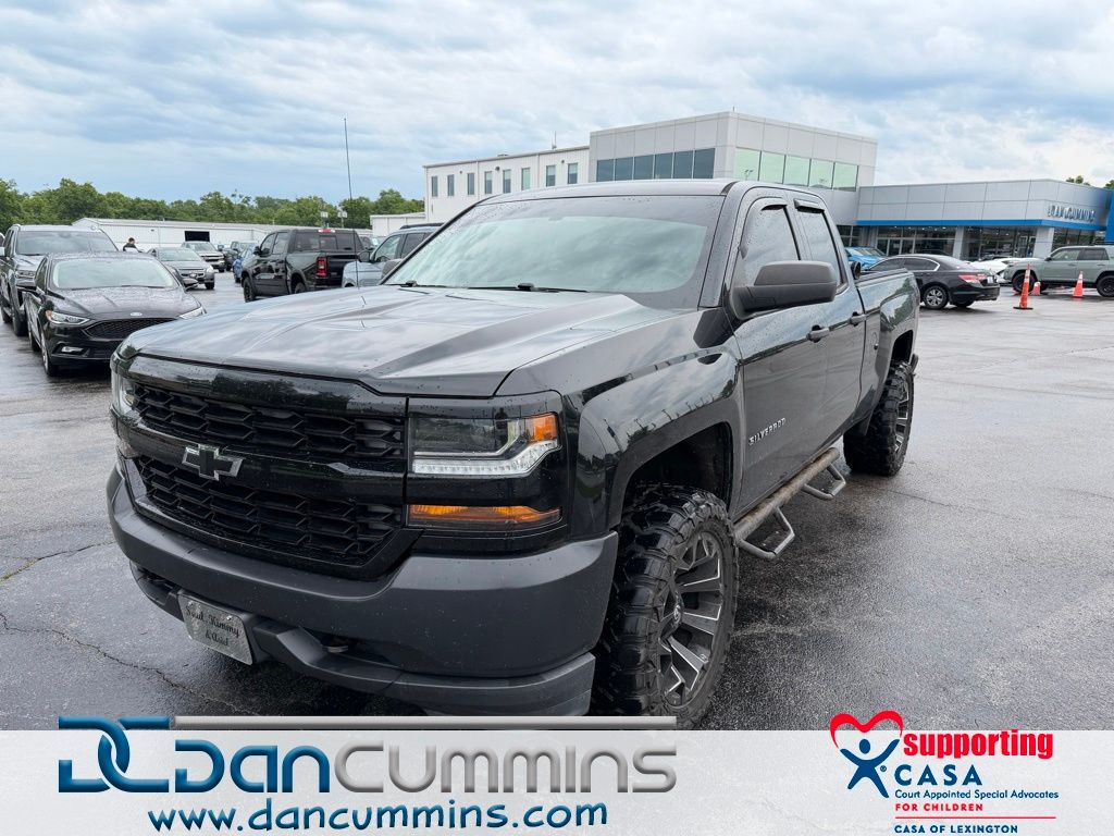 Black 2016 Chevrolet Silverado 1500 Pickup Truck Four-Wheel Drive 6-Speed Automatic Overdrive
