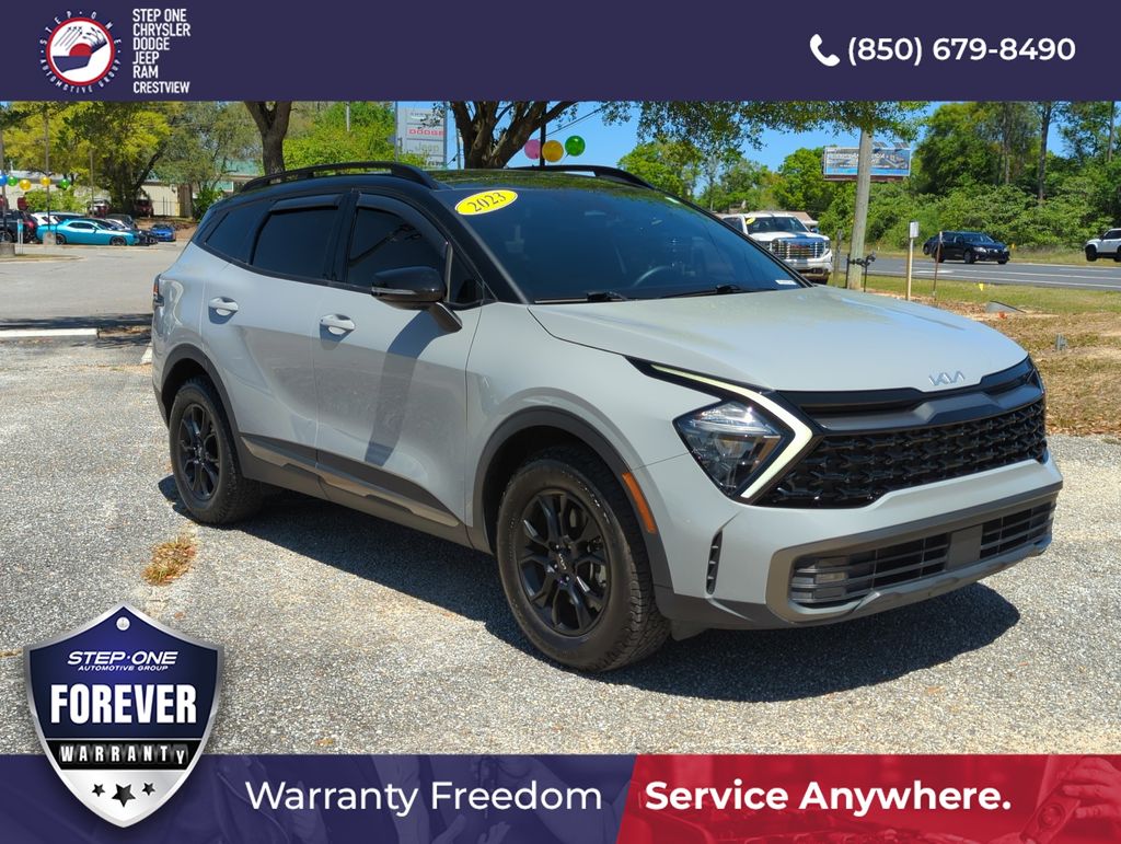 Wolf Gray/Ebony Black Roof 2023 Kia Sportage X-Pro AWD SUV / Crossover All-Wheel Drive 8-Speed Automatic