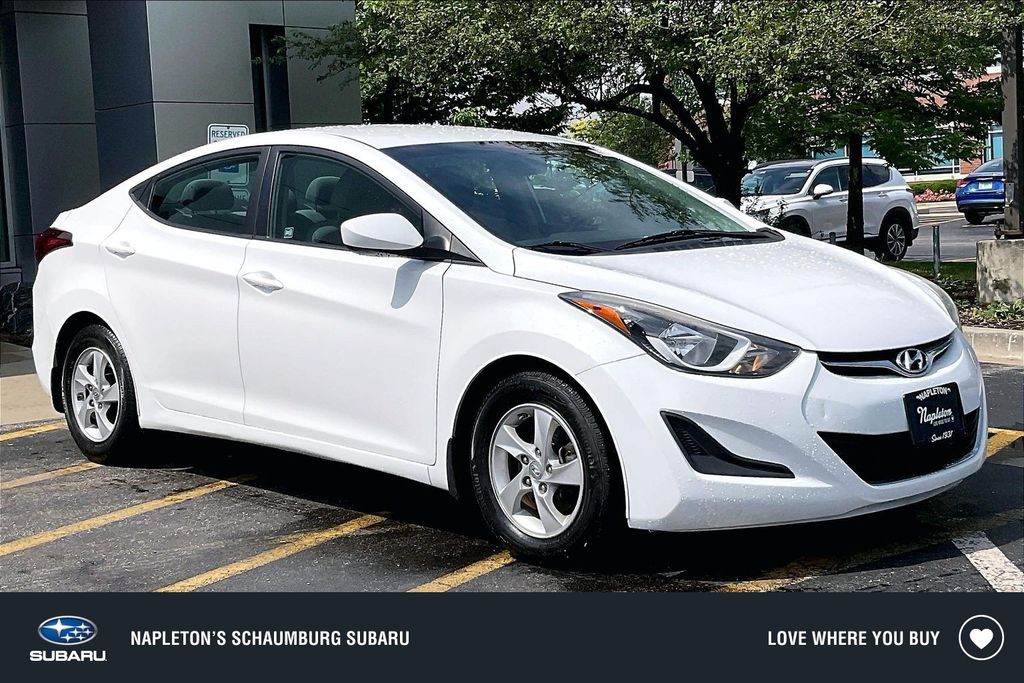Quartz White Pearl 2015 Hyundai Elantra Sedan Front-Wheel Drive 6-Speed Automatic