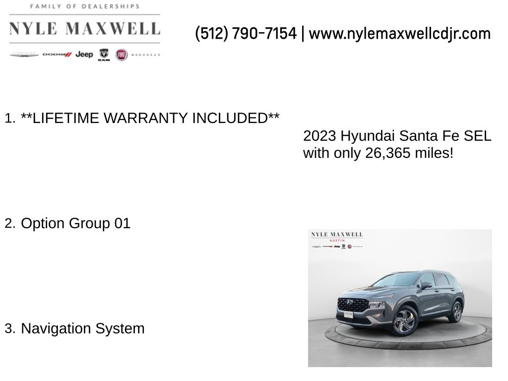 Used Car 2023 Hyundai Santa Fe  Sel For Sale Under $25,000 In Austin, Texas