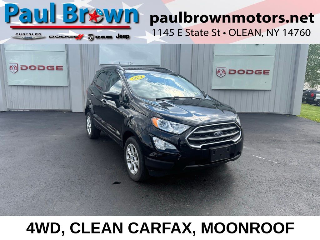 Shadow Black 2022 Ford EcoSport SUV / Crossover All-Wheel Drive 6-Speed Automatic