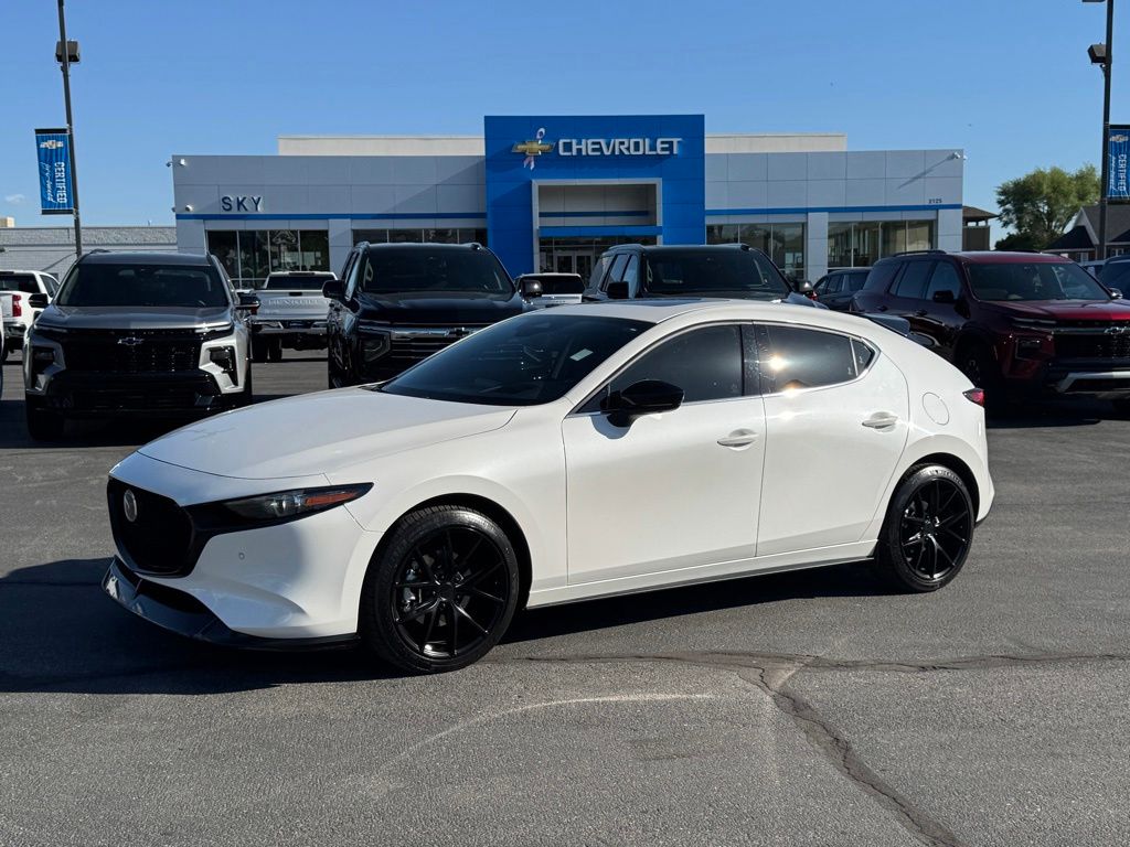 Snowflake White Pearl Mica 2024 Mazda MAZDA3 2.5 Turbo Premium Plus Sedan AWD Sedan All-Wheel Drive 6-Speed Automatic