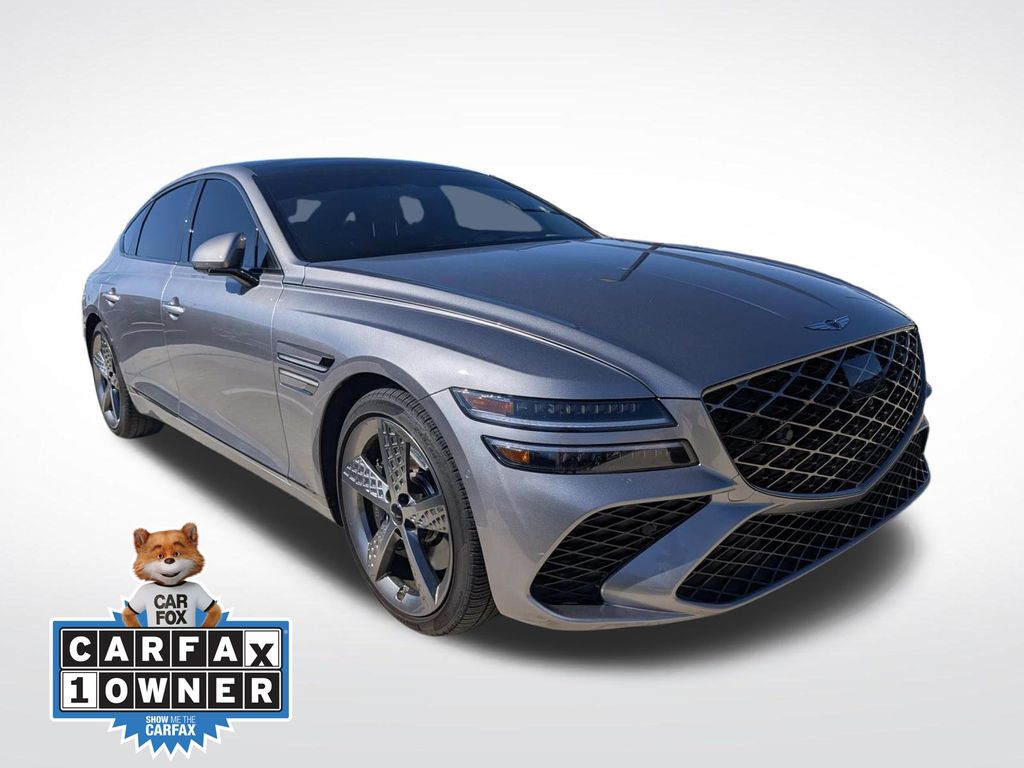 Gray 2025 Genesis G80 Sedan All-Wheel Drive 8-Speed Automatic