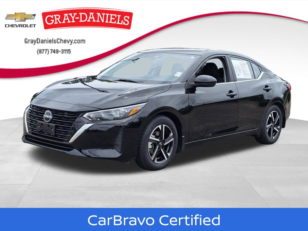 Super Black 2024 Nissan Sentra SV FWD Sedan Front-Wheel Drive Continuously Variable Transmission