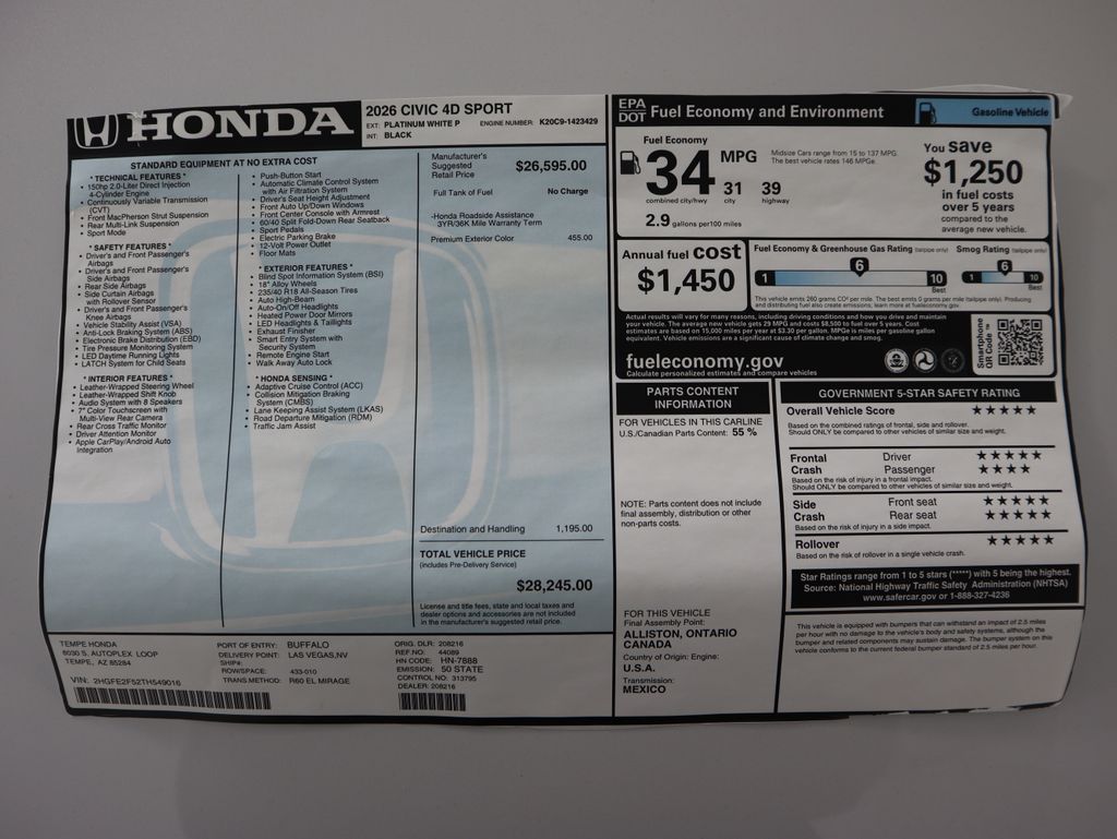 Thumbnail: 2026 Honda Civic - 9