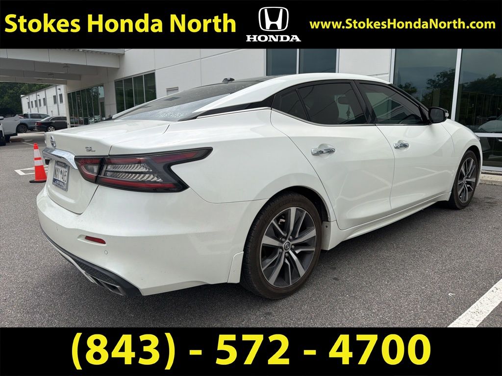 2019 Nissan Maxima 3.5 SL White at Coastal Chevrolet Cadillac