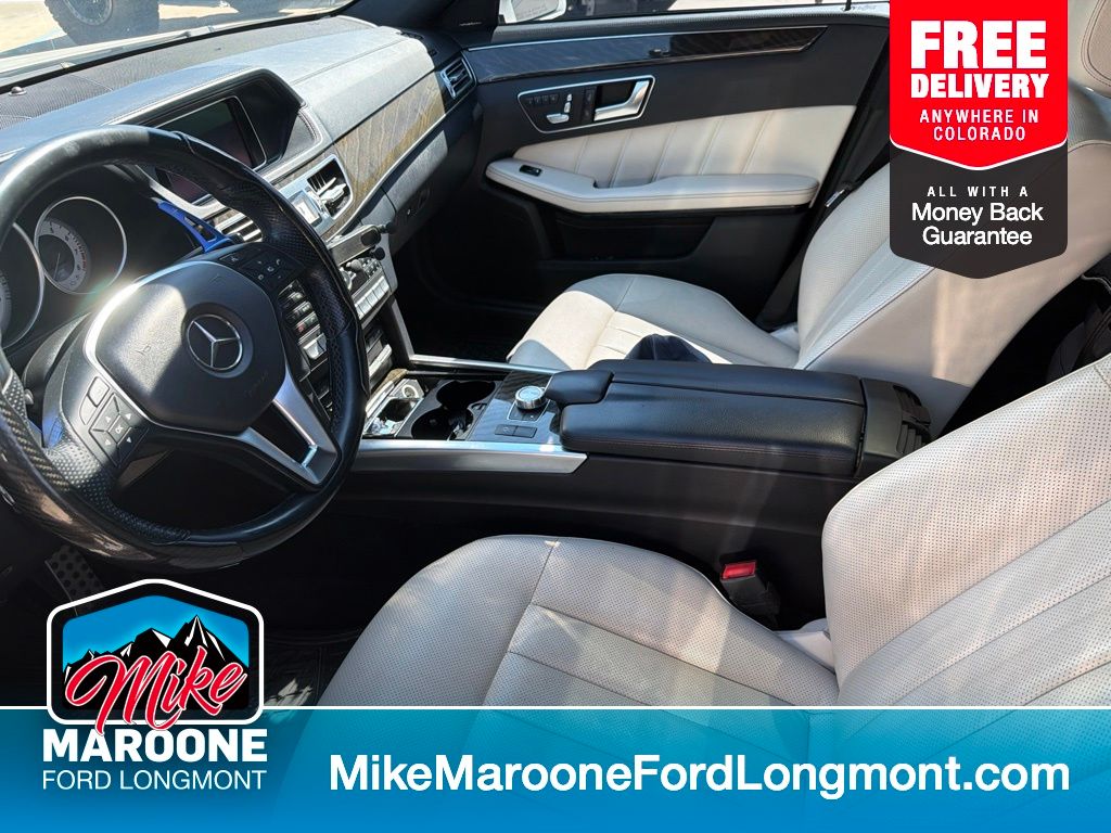 White 2015 Mercedes-Benz E-Class Sedan All-Wheel Drive 7-Speed Automatic