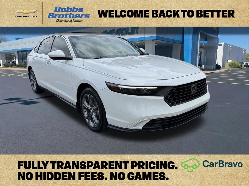White 2024 Honda Accord Sedan Front-Wheel Drive Continuously Variable Transmission