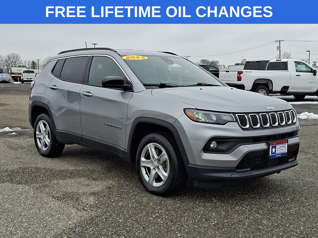 Billet Silver Metallic 2023 Jeep Compass SUV / Crossover Four-Wheel Drive 8-Speed Automatic