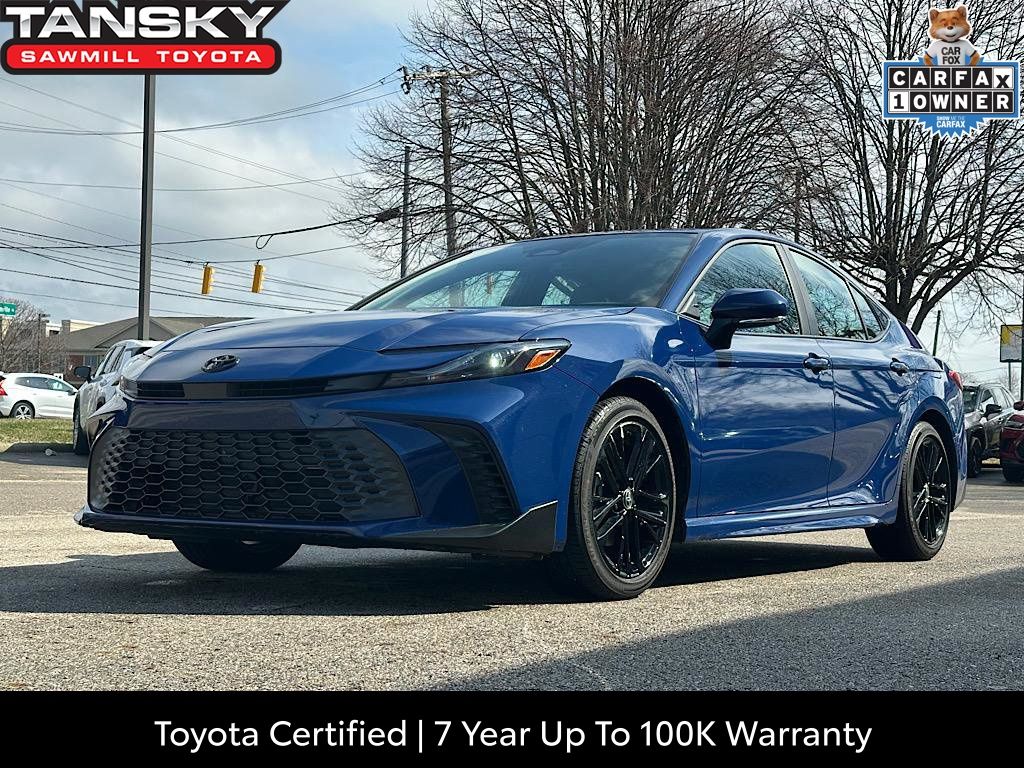 Blue 2025 Toyota Camry SE FWD Sedan Front-Wheel Drive Continuously Variable Transmission